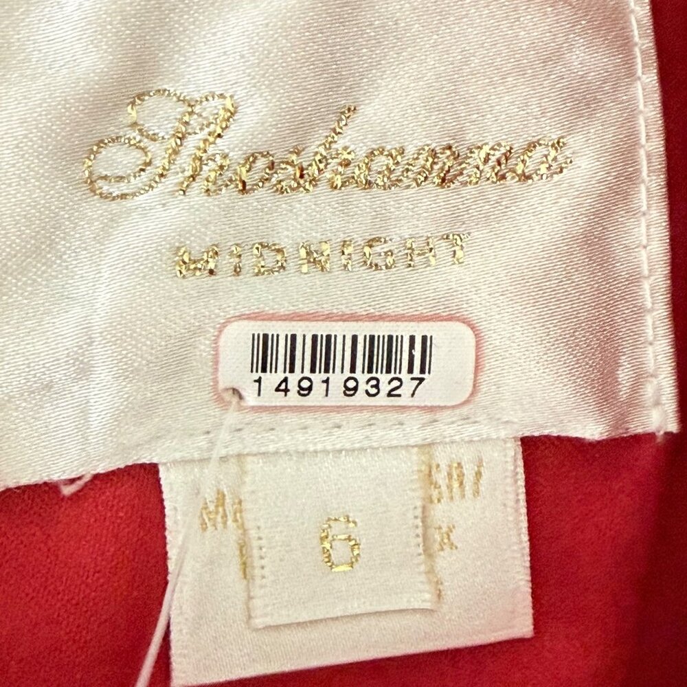 Shoshanna Midnight Red Sequin Sleeveless A-Line Party Dress Size 6 - Picture 5 of 6